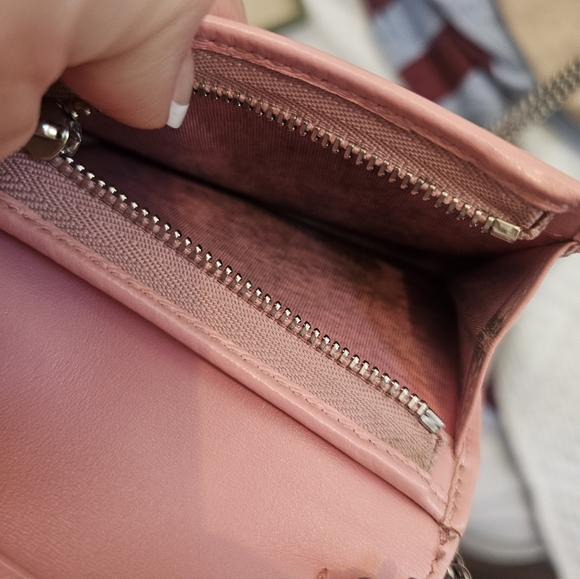 Gucci Pink Marmont Wallet On A Chain Small - Picture 7 of 9